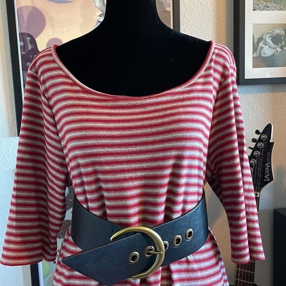 We The Free Striped Dress, Size L NWT - Picture 5 of 10